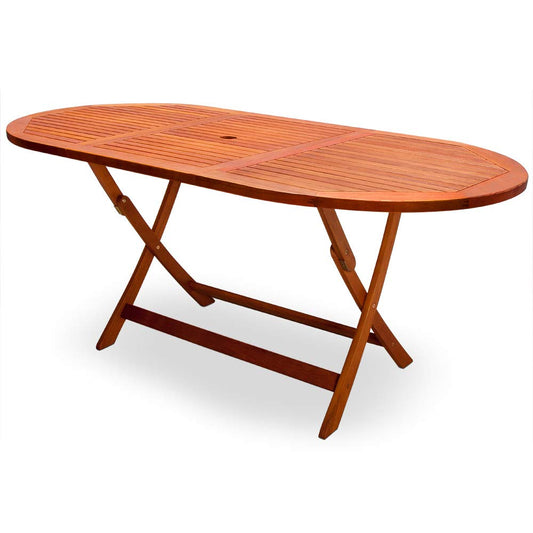 Casaria Gartentisch Klappbar FSC Holz Schirmloch