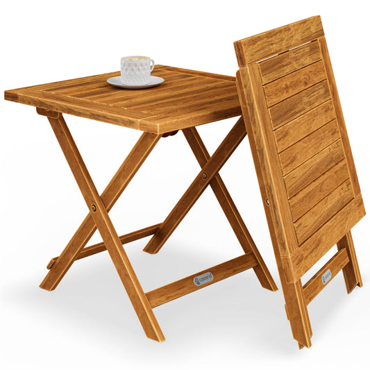 Casaria Klapptisch Holz Beistelltisch Outdoor